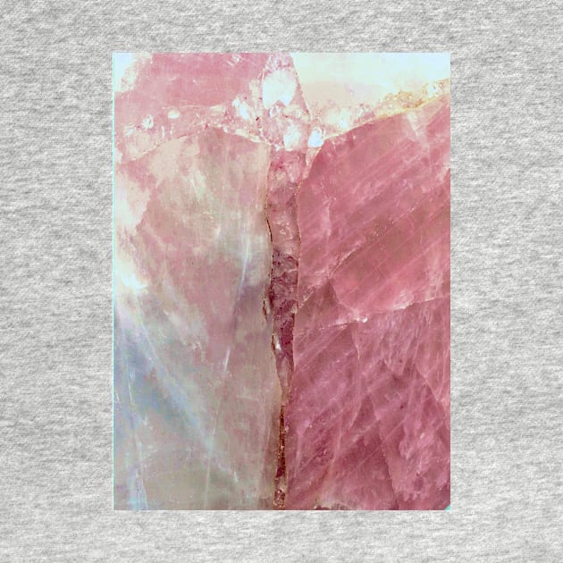 PINK CORAL ROSE ROCK GEMSTONE MARBLE PEARL  QUARTZ GREY GEOMETRIC ABSTRACT by jacquline8689